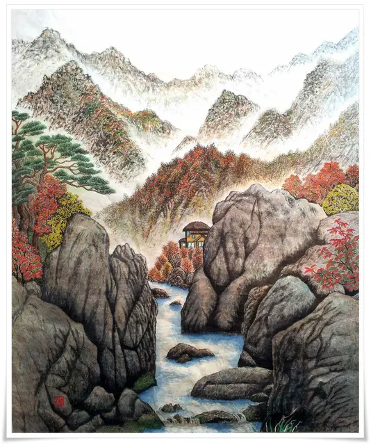 무제 23 — 한국화 작품